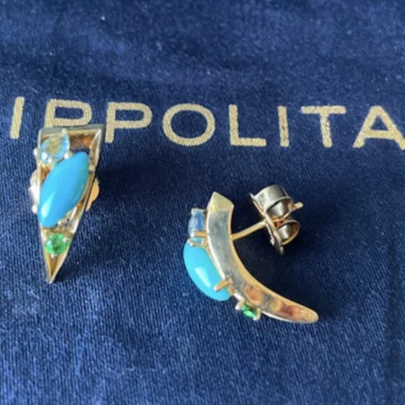 Ippolita18K Prisma Multi Stone Post Earring in Swiss